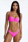 Vacay Babe Hardware 2 Piece Bikini - Fuchsia