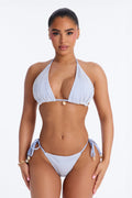 Ocean Dip Fishnet & Seashells 2 Piece Bikini - Blue