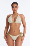 Ocean Dip Fishnet & Seashells 2 Piece Bikini - Olive