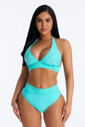 Jayla Sequin 2 Piece Bikini - Turquoise